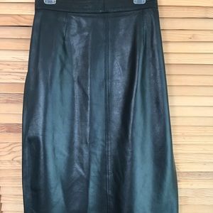 Italy Viroel Leather pencil skirt